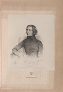 Portræt af Franz Liszt 1811-1886, 1838.