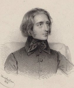 Portræt af komponisten Franz Liszt 1811-1886, 1838.