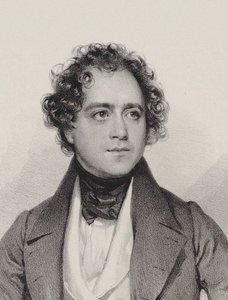 Portræt af komponisten Johann Vesque von Püttlingen 1803-1883, 1838.