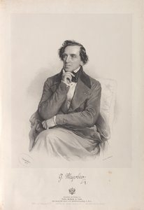 Portræt af komponisten Giacomo Meyerbeer 1791-1864, 1847.