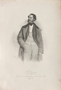 Portræt af danseren, koreografen og balletmesteren Paul Taglioni 1808-1884, 1856.