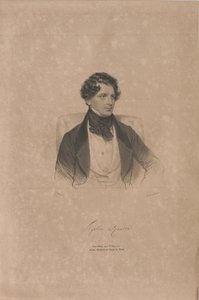 Portræt af operasangeren Agostino Rovere 1804-1865, 1839. af Josef Kriehuber