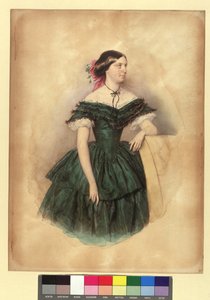 Violetta von Schmerling, født Bienerth af Josef Kriehuber
