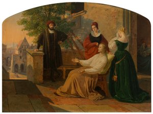 De sidste øjeblikke af Lucas van Leyden, 1843