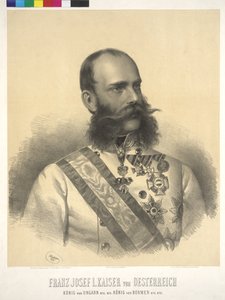 Kejser af Østrig Franz Joseph I af Josef Nikolaus Kriehuber