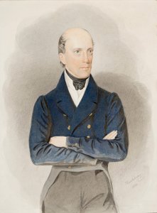 Portræt af ærkehertug Johannes af Østrig (1782-1859) (akvarel på papir) af Josef Nikolaus Kriehuber