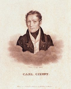 Portræt af Carl Czerny (litografi af Josef Nikolaus Kriehuber