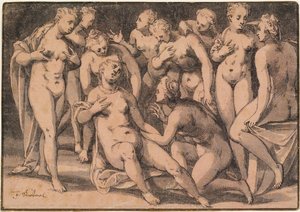 Diana opdager Callistos graviditet af Josef Ritterl
