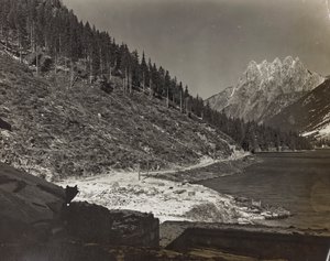 Album "Min verdenskrig - minder om den sydvestlige front i Kärnten, Italien, Trentino-Alto Adige) 31/03/1915-12/11/ 1918 - Josef Zohles Vienna ": bjerglandskab (s/h pho af Josef Zohles