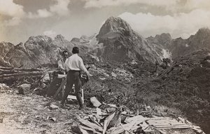 Album Meine weltkriegs - Erinnerungen the South-West Front (Kärnten, Italien, Sydtyrol) (Min verdenskrig - minder om den sydvestlige front i Kärnten, Italien, Trentino Alto Adige) 31 III 1915 af Josef Zohles