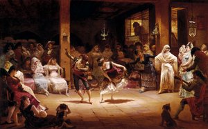 Olielampens dans af Josep Llovera Bofill