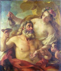 Jupiter, Hebe og Amor af Joseph-Marie the Elder Vien