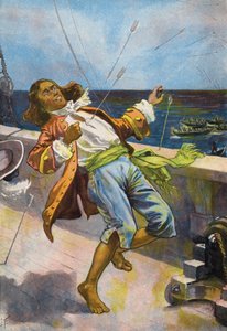 Robinson Crusoe: Death of Friday (farve litho)