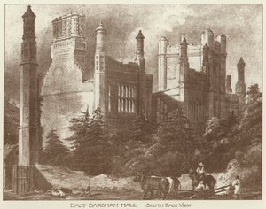 East Barsham Hall, Norfolk (litho) af Joseph (after) Nash