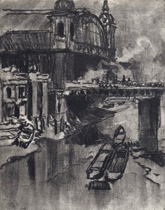 Cannon Street Station (litho) af Joseph (after) Pennell