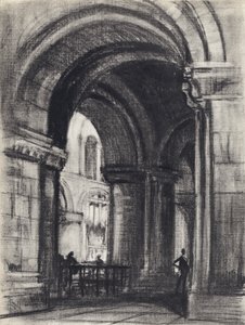 Grundlæggerens grav, St. Bartholomew den Store (litho)