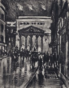 Haymarket Theatre (litho) af Joseph (after) Pennell