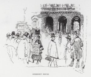 Somerset House (litho) af Joseph (after) Pennell