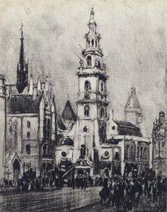 The Strand (litho) af Joseph (after) Pennell