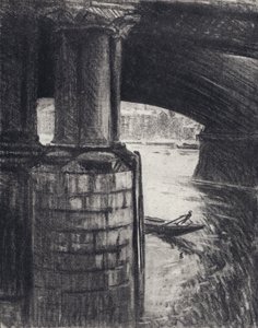 Under Blackfriars (litho) af Joseph (after) Pennell