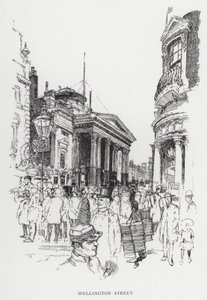 Wellington Street (litho) af Joseph (after) Pennell