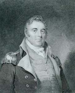 Richard Dale (1756-1826), graveret af Richard W. Dodson (1812-67) efter en kopi af det originale maleri af James Barton Longacre (1794-1869) (gravering) af Joseph (after) Wood