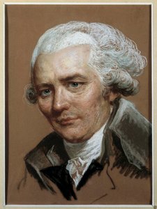 Portræt af Pierre Choderlos de Laclos (1741-1803) fransk forfatter Painting au pastel tilskrevet Joseph Ducreux (1735-1802) 1700-tallet. Svag. 0,38x0,28 m. af Joseph (attr. to) Ducreux
