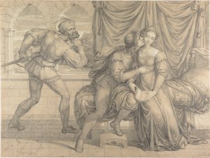 Paolo og Francesca, overrasket af Gianciotto Malatesta, 1809.