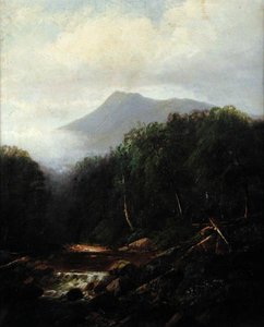 Landskab (olie på lærred) af Joseph Antonio Hekking