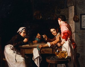 De unge kortspillere af Joseph Bail