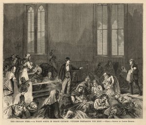 En natscene i Grace Church af Joseph Becker