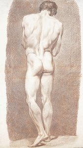 Studie af en mandlig nøgen, set bagfra, 1774