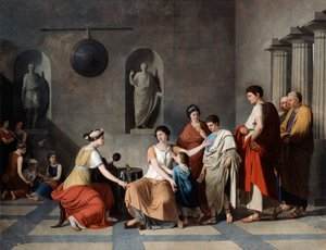 Gracchiernes moder, c1780 af Joseph Benoît Suvée