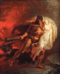 Hercules river Alceste væk fra helvede, ca 1806. af Joseph Boniface Franque