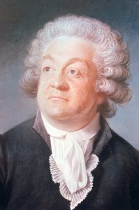 Detalje af portrættet af Honore Gabriel (Honore-Gabriel) Riqueti, jarl af Mirabeau (1749-1791) (pastel)