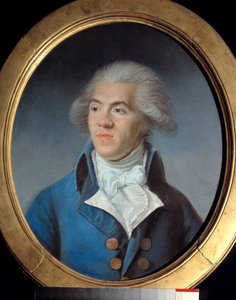 Portræt af Antoine Pierre Joseph Marie Barnave, advokat, karakter af den franske revolution (1761-1793). Pastel af Joseph Boze (1744-1826)