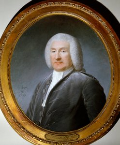 Portræt af Antoine de Sartine (1729-1801) politiløjtnant af Louis XV Akvarelmaleri af Joseph Boze (1744-1826). 1787. Versailles, Chateau Museum