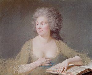 Portræt af Madame Boze af Joseph Boze