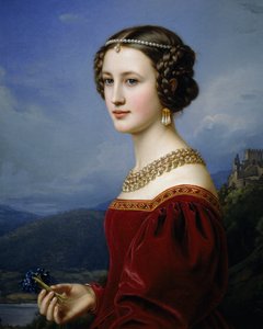 Portræt af Cornelia Vetterlein af Joseph Carl Stieler