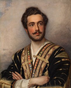 Portræt af prins Grigory Grigorievich Gagarin 1810-1893, 1837-1839. af Joseph Carl Stieler