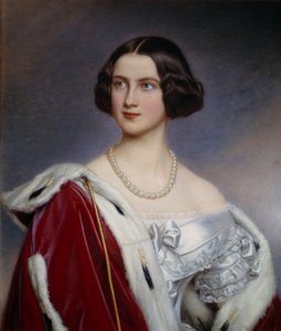 Portræt af prinsesse Mary af Preussen (1825-1889) Maleri af Joseph Karl Stieler (1781-1858) (ec.all.) 1800-tallets München. Chateau De Nymphenburg af Joseph Carl Stieler