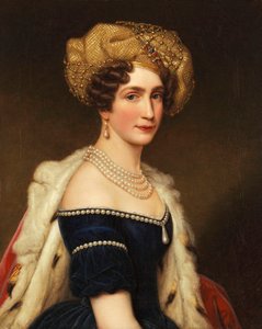 Prinsesse Augusta af Bayern (1788-1851), hertuginde af Leuchtenberg, ca. 1825 (olie på lærred) af Joseph Carl Stieler