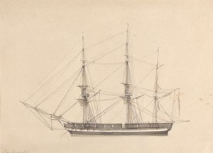 Set fra siden af Single Barque af Joseph Cartwright
