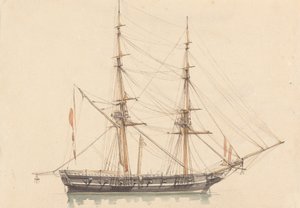 Enkelt Brigantine, Sejl rullet
