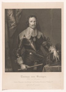 Portret af Francesco Tommaso van Savoye, prins van Carignano af Joseph Caspar