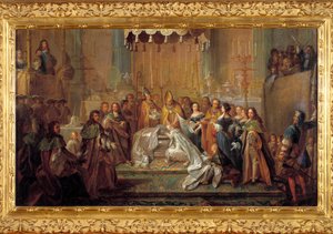 Dåb af delfinen louis søn af louis XIV (24. marts af Joseph Christophe