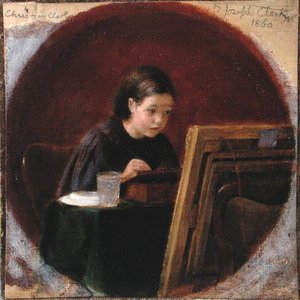 Portræt af Christina Mary Clark, ca. 1860 (olie på lærred) af Joseph Clark