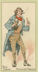 Bob Sawyer, Pickwick Papers (farvelitografi)