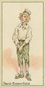 David Copperfield (farvelitografi) af Joseph Clayton (1856-1937) (after) Clarke