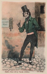 Alfred Jingle, Pickwick Papers (farve litho)